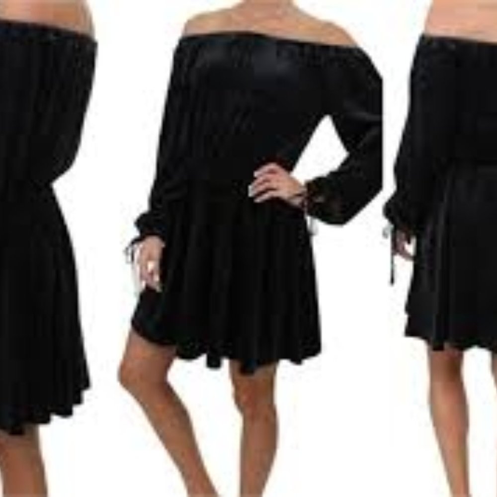 Juicy Couture -Pitch Black/Shoulder Flirt Dress-